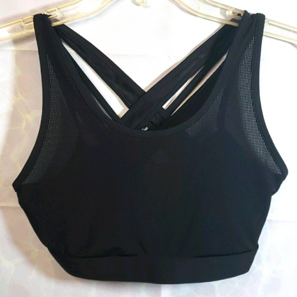 Fabletics Black Mesh Multistrap Athletic Top Sz S - Picture 1 of 7
